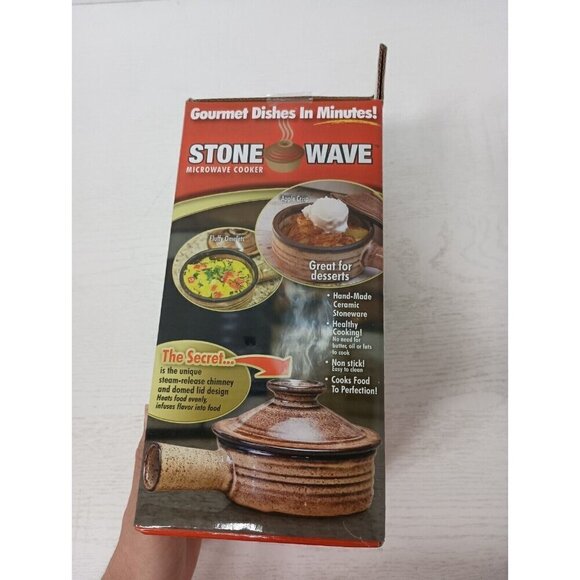 As Seen On TV TeleBrand Stone Wave Microwave Cooker Non Stick Ceramic Stoneware - Picture 4 of 8